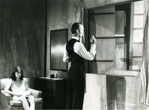 David Clennon and Lyn Milgram in Hotel by Rail Road segment of the play Brushstrokes by Susan Emshwiller